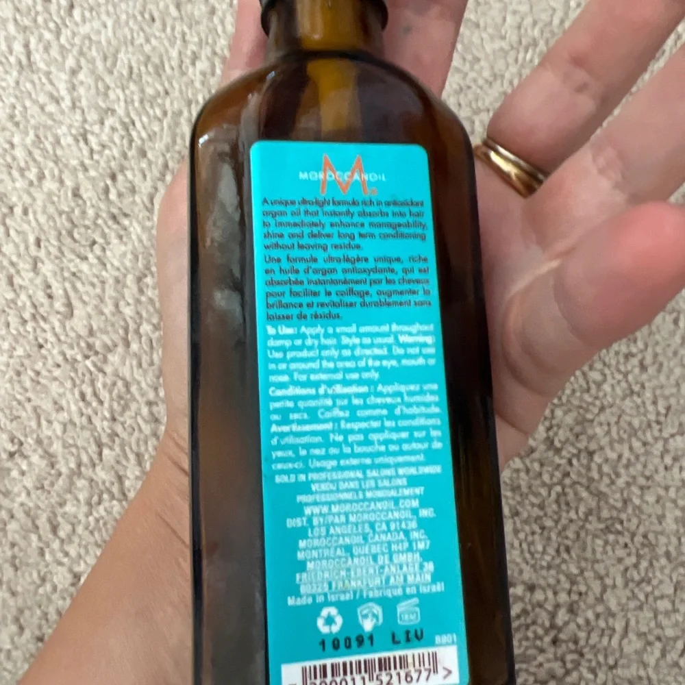 Moroccanoil empty!!! Bottle oil treatment light 100 ml